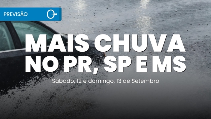 Chuva forte e temporais deixam São Paulo e Paraná em atenção no fim de semana