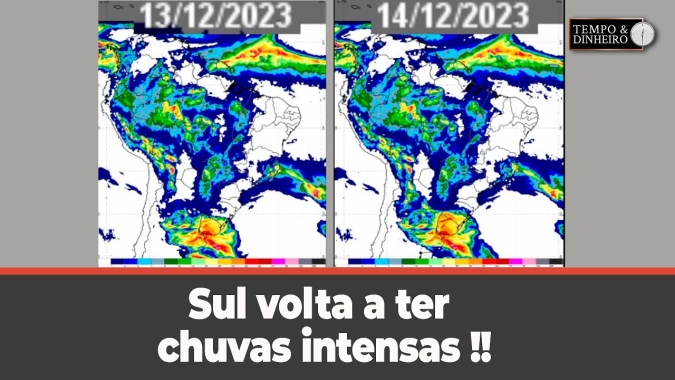 Sul volta a ter chuvas intensas enquanto demais regiões do País da chuva segue irregular