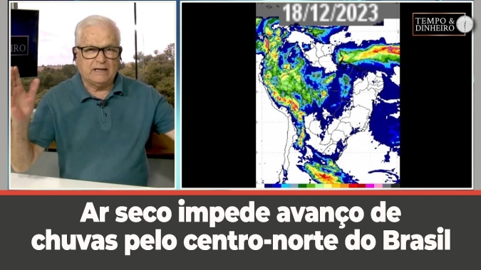 Previsão do tempo mostra que ar seco impede avanço de chuvas pelo centro-norte do Brasil