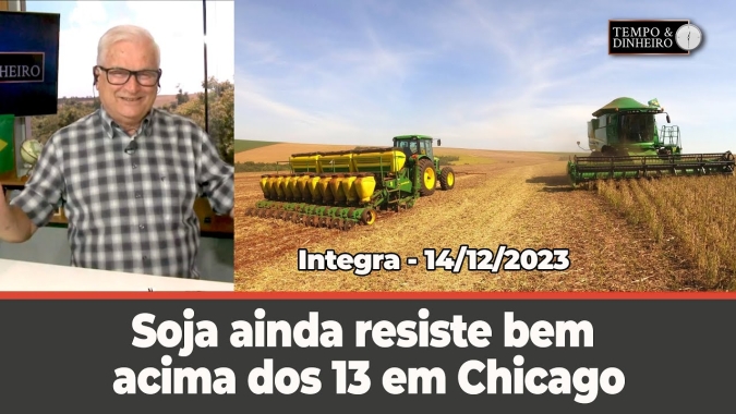 Soja ainda resiste bem acima dos 13 dólares em Chicago