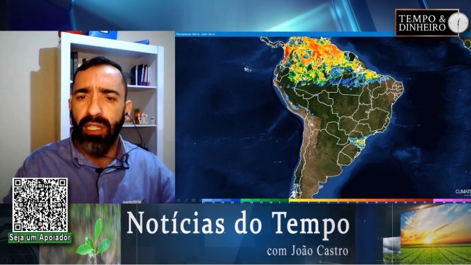Chuvas chegam ao Sul do País, mas de lá não passam. Para o Sudeste e Br Central, só semana que vem