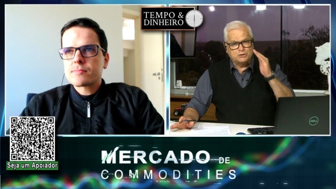 Destaque das commodities desta 4a é a baixa no petróleo, e a lição do café no sobe-desce do mercado