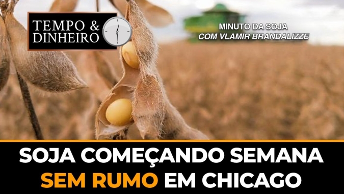 Soja começando semana sem rumo em Chicago