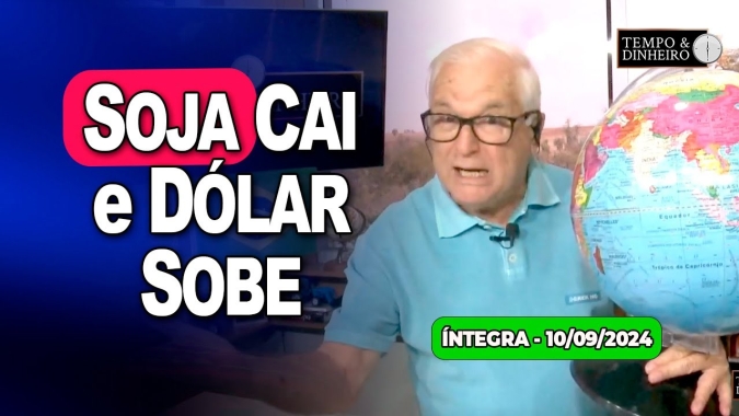 Soja cai com derivados em dia de alta para o dólar . Calor escaldante antes das chuvas