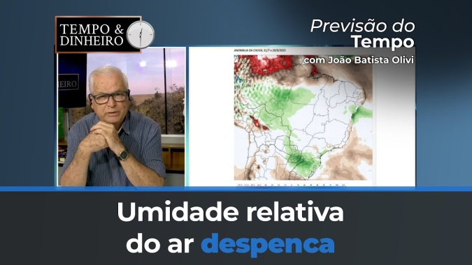 Umidade relativa do ar despenca e Inmet emite alerta para boa parte do país nos próximos dias