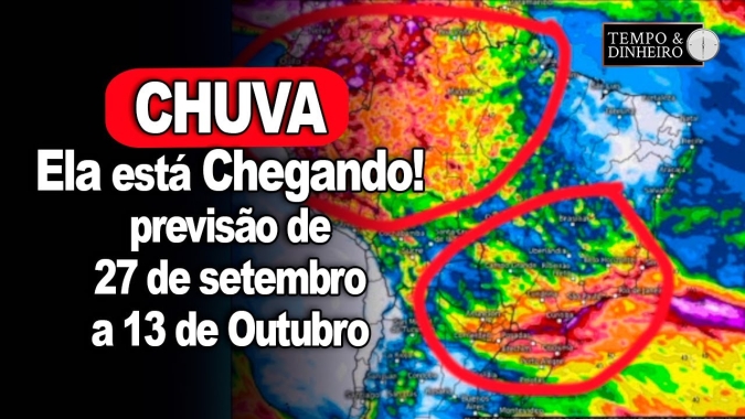 Chuvas avançam em várias regiões na primeira semana de outubro