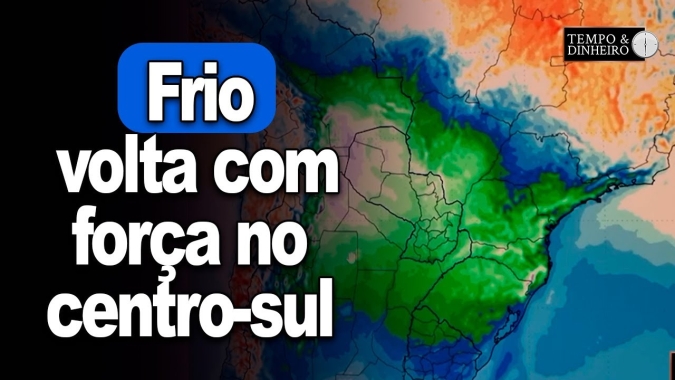 Frio volta com força no centro-sul na última semana de agosto , alerta Ronaldo Coutinho