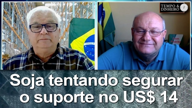 Soja tentando segurar o suporte no US$ 14