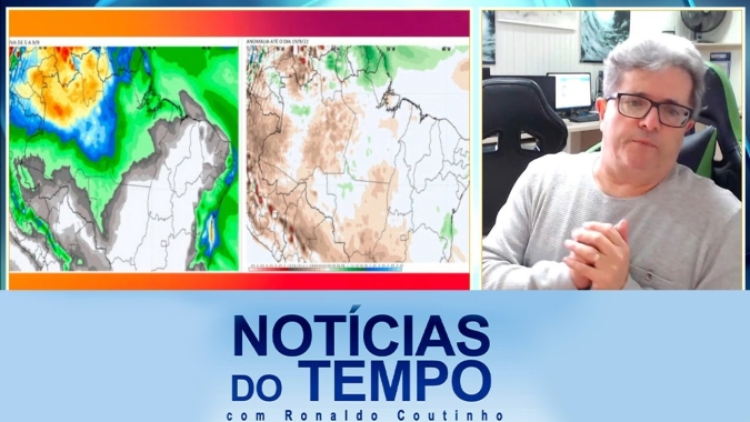 Meteorologia indica nova frente fria com chuva e onda de frio Sul