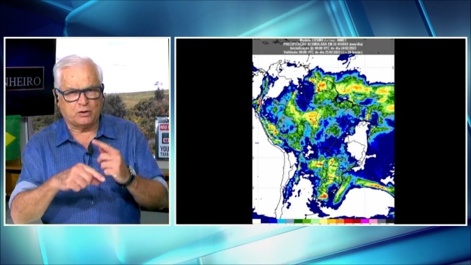 Previsão do tempo com ventos e chuva forte em várias regiões do País.