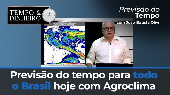 Previsão do tempo para todo o Brasil hoje com Agroclima