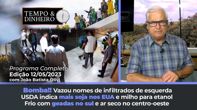 Bomba!! Vazaram nomes de infiltrados de esquerda no 8 de janeiro. USDA indica mais soja nos EUA