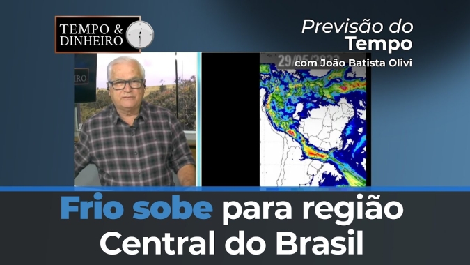 Previsão do tempo indica queda de até 16ºC . Frio sobe para região Central do Brasil