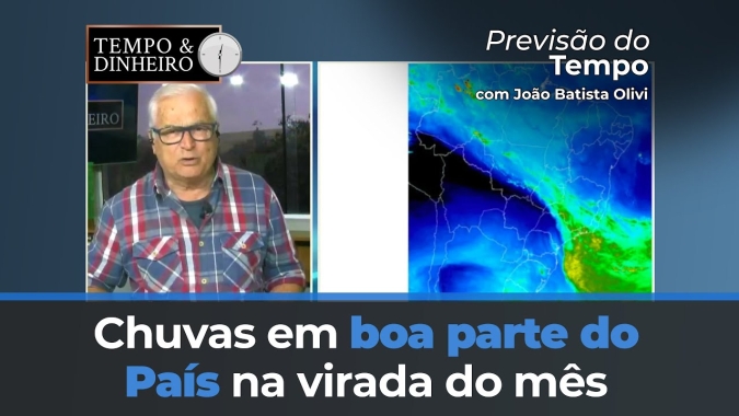 Chuvas em boa parte do País na virada do mês com tempo mais seco no final de semana