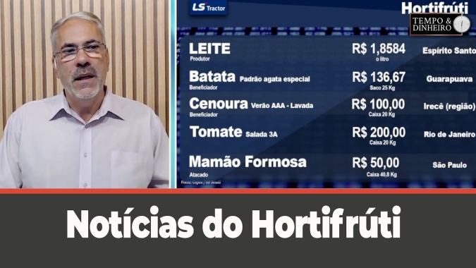 Notícias do Hortifrúti com Sérgio Braga