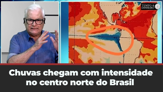 Chuvas chegam com intensidade no centro norte do Brasil