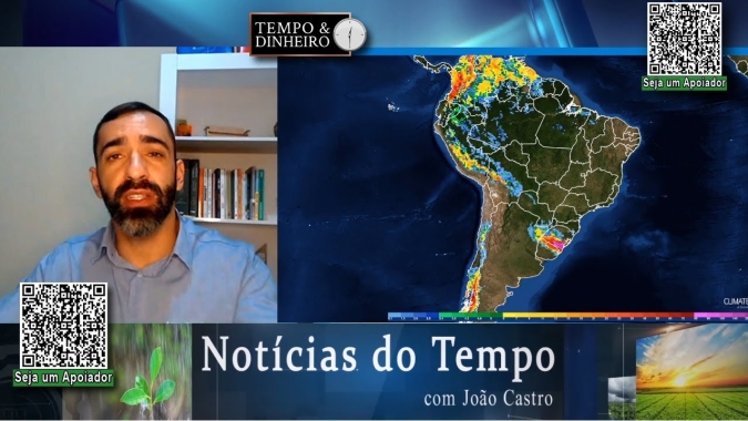 Depois do calorão, CHUVAS vão trazer muita água do Sul até o sul do MT. Na sequencia, entra o frio