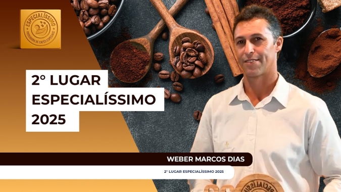 Especialíssimo 2025: Café de produção familiar pontua 90.65 e garante 2°lugar