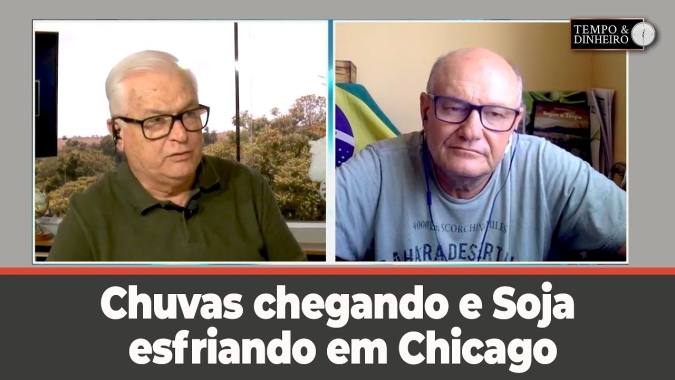Chuvas chegando e Soja esfriando em Chicago