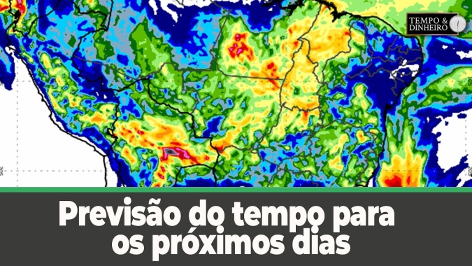 Previsão do tempo para os próximos dias. Acompanhe Ronaldo Coutinho