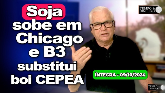 Soja sobe em Chicago e café com mercado travado. B3 substitui boi CEPEA. Chuvas!