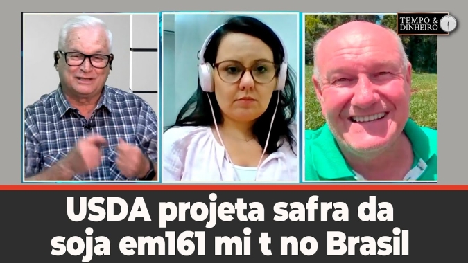 USDA projeta safra da soja em161 mi t no Brasil
