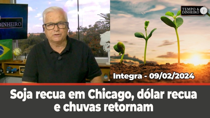 Soja recua em Chicago, início do feriadão chinês. Dólar recua. Chuvas retornam a boa parte do País
