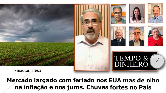Mercado largado com feriado nos EUA mas de olho na inflação e nos juros. Chuvas fortes no País"