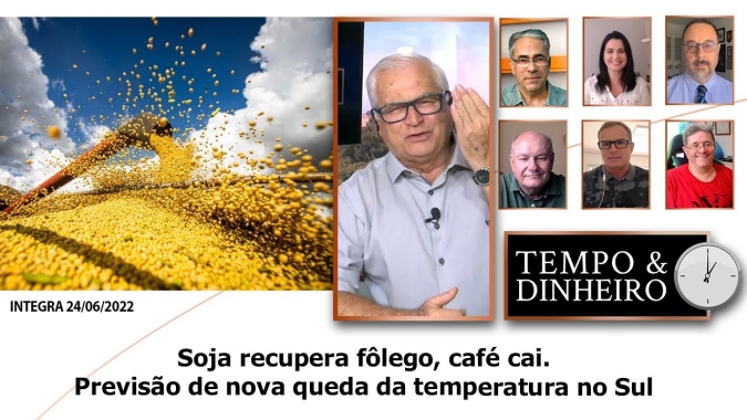 Soja recupera fôlego, café cai. Previsão de nova queda da temperatura no Sul