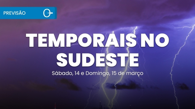 Fim de Semana de Chuva Forte no Sudeste e Instabilidade no Brasil 14 e 15/03/2026