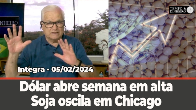 Dólar abre semana em alta, juros nos EUA. Soja oscila em Chicago. Chuva em boa parte do País