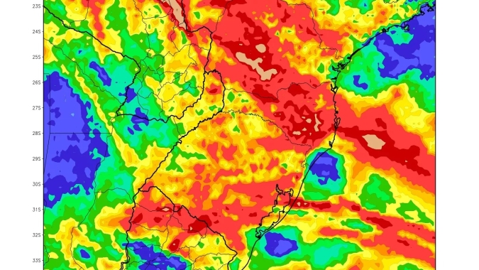 Metsul: Chuva retorna ao Sul do BR nos próximos dias com alívio para o déficit hídrico