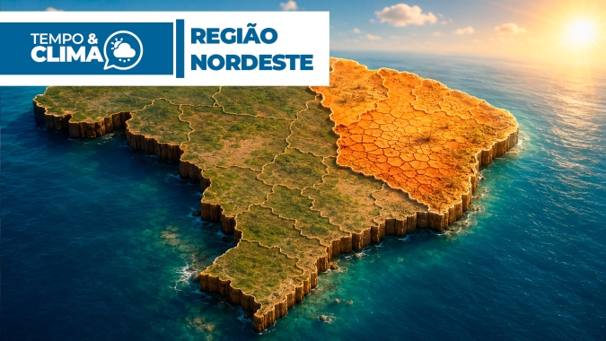 Nordeste terá chuva concentrada no litoral; interior segue sob calor e tempo seco