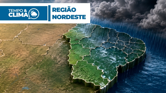 Interior do Nordeste seguirá com tempo seco, enquanto chuvas permanecem restritas ao litoral