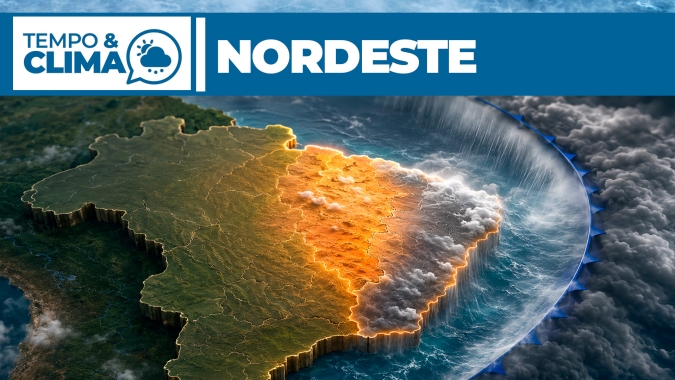 Nordeste: chuva continua no litoral, enquanto interior mantém tempo seco e calor