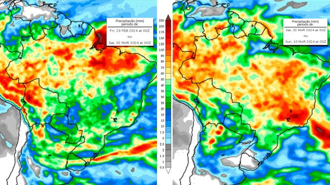 Clima: Semana de trégua para quem precisa avançar com a colheita na faixa central do país; chuvas voltam no início de março