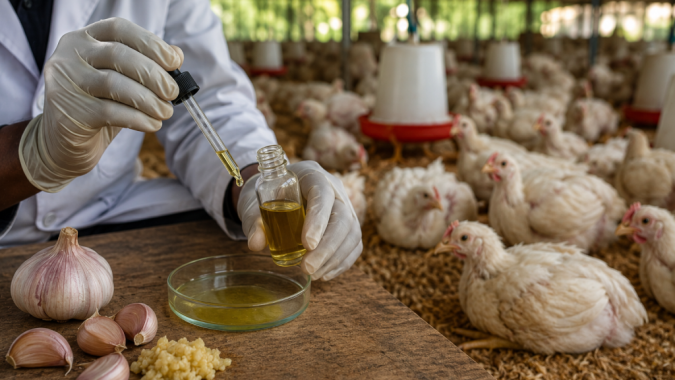 Quênia testa composto do alho como alternativa aos antibióticos na avicultura
