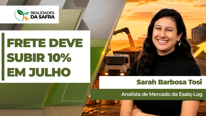 Custo do frete volta a subir com avanço da colheita do milho e deve aumentar 10% em julho