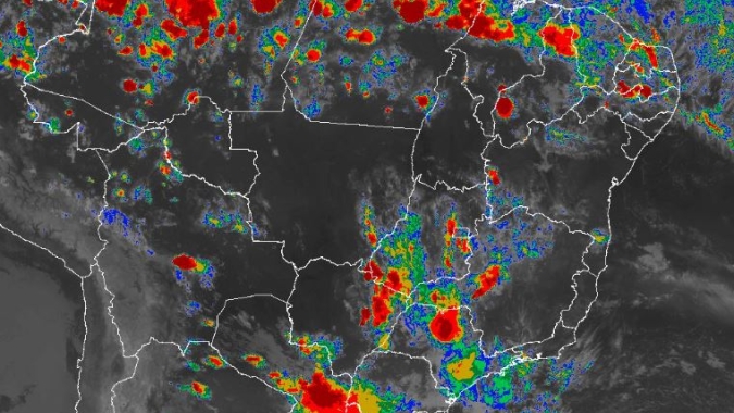 Previsão: Terça-feira ainda com muita instabilidade no Sul do BR e avanço da chuva para MS e SP