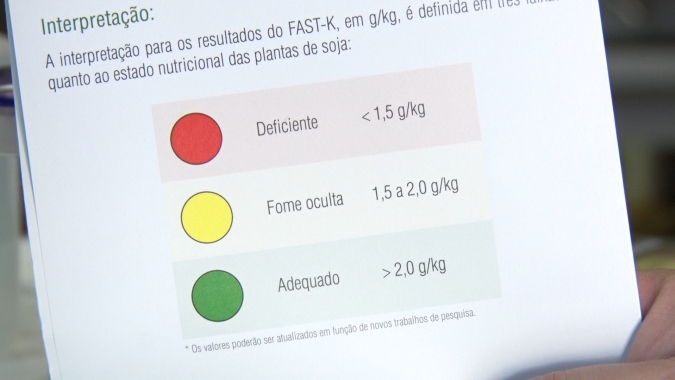 Teste rápido para determinar a concentração de potássio nas folhas da soja em condições de campo agiliza tomada de decisão
