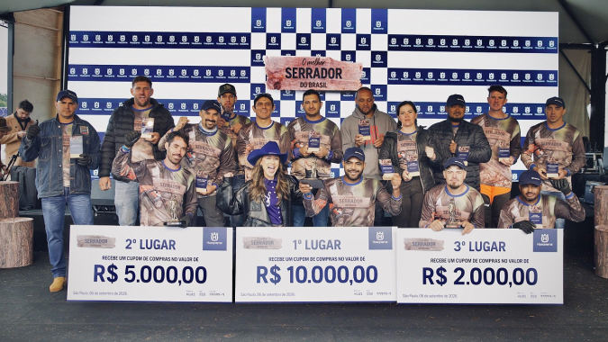 Serrador de Teófilo Otoni (MG) é eleito o melhor do país em campeonato inédito promovido pela Husqvarna