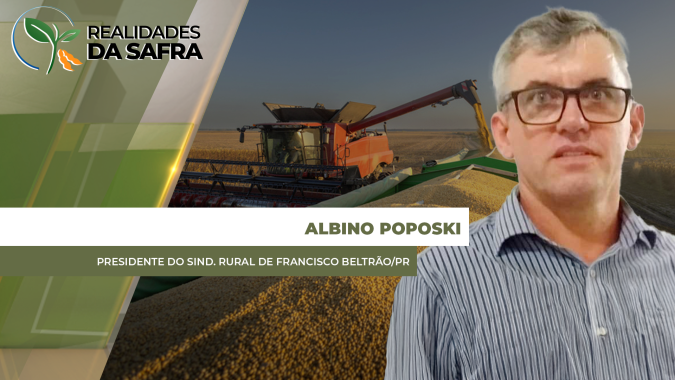 Francisco Beltrão/PR passa de 60% da colheita da soja com produtividades entre 50 e 80 sc/ha