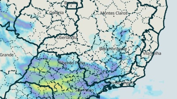 Frente fria avança pelo Sudeste e leva chuva para áreas que enfrentavam seca