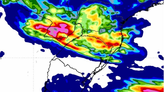 Frente fria e novo ciclone voltam a deixar Sul do Brasil em alerta; chuvas irregulares nas demais áreas
