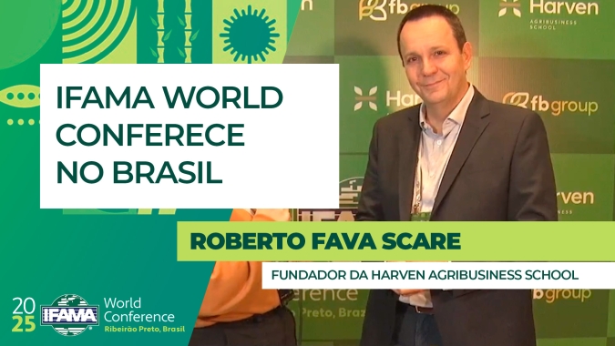 "O Brasil tem o poder do alimento", celebra o co-chair da IFAMA World Conference, Roberto Fava