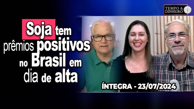 Soja tem prêmios positivos no Brasil em dia de alta em Chicago. Café cai em Londres e NY.