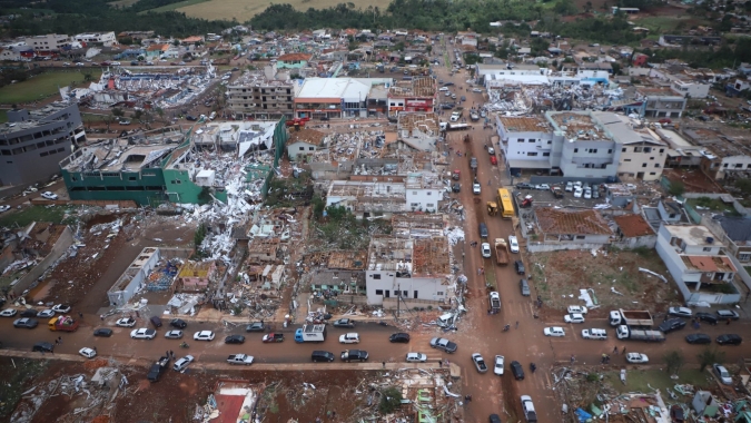Simepar confirma três tornados na sexta com ventos de até 330 km/h e há outras suspeitas em análise