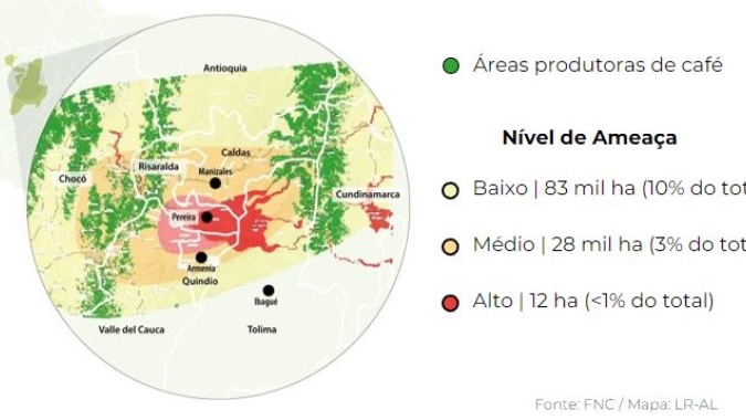 Vulcão pode entrar em erupção e coloca áreas de café arábica em risco na Colômbia