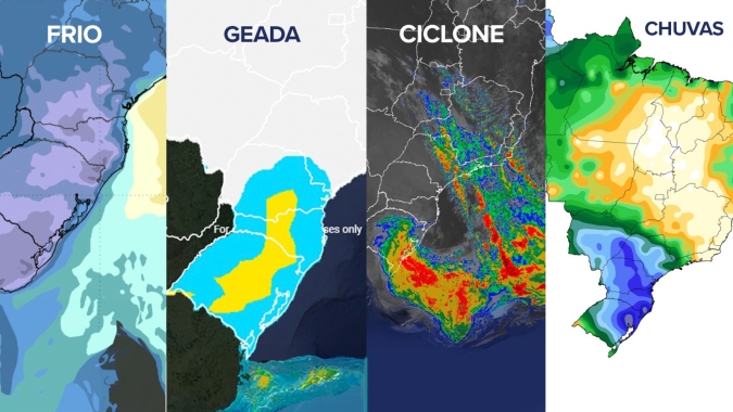 Ciclone, terremoto, chuva intensa, frio e até geada marcam a semana que antecede a chegada do inverno