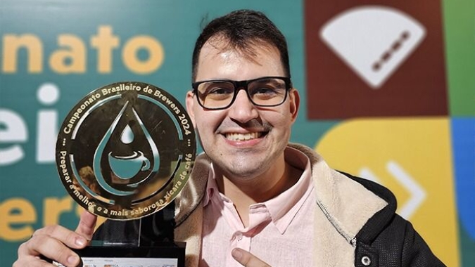 Café: Rubens Vuolo, de Cuiabá (MT), é o novo campeão brasileiro de Brewers Cup